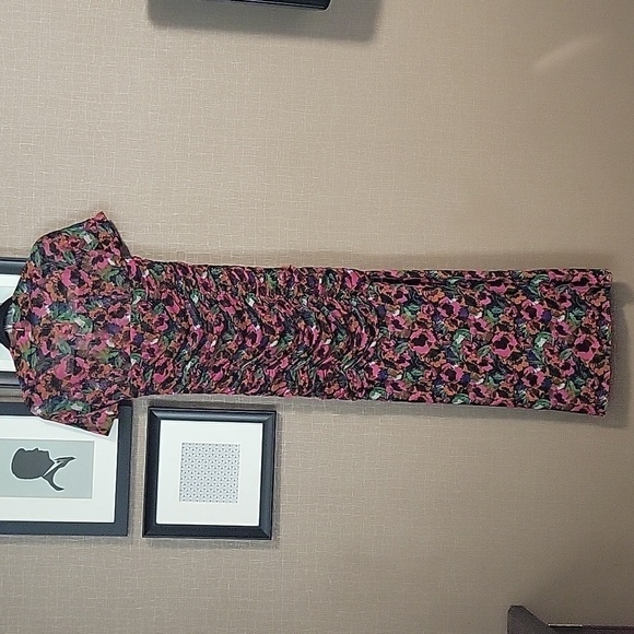 Misa Marilyn Mesh Flora Dress - Picture 4 of 14